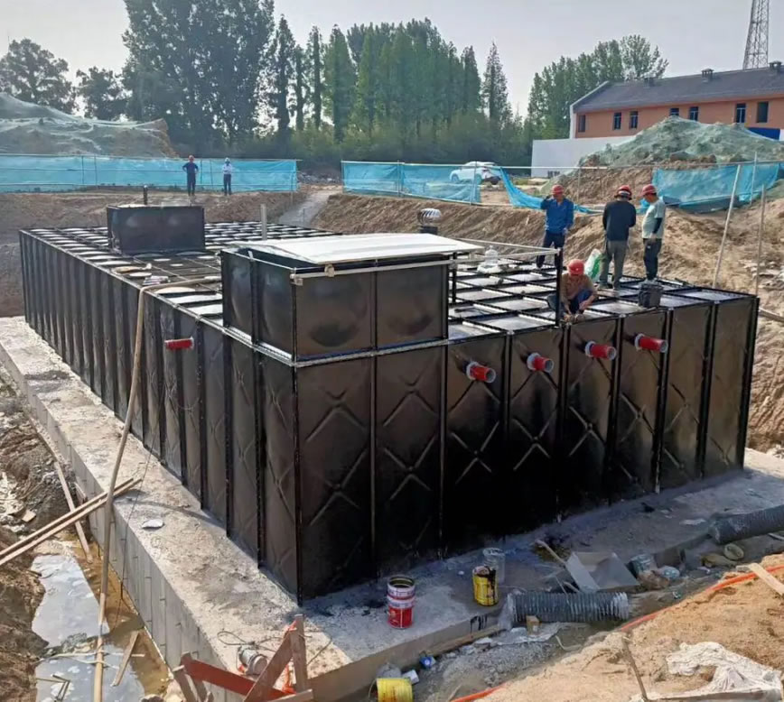 抗震抗浮地埋式箱泵一體化消防泵站